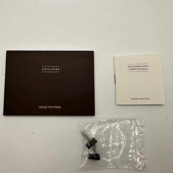 LOUIS VUITTON Satin Cherry Blossom Monogram Sandal Shoes Size 38.5 UK or 8.5 US - Picture 11 of 12